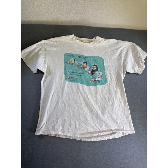 Embarcadero Technologies Other - Embarcadero Technologies Shirt Mens Large White Another Late Night Graphic